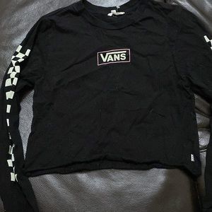 Long sleeve vans crop top size L